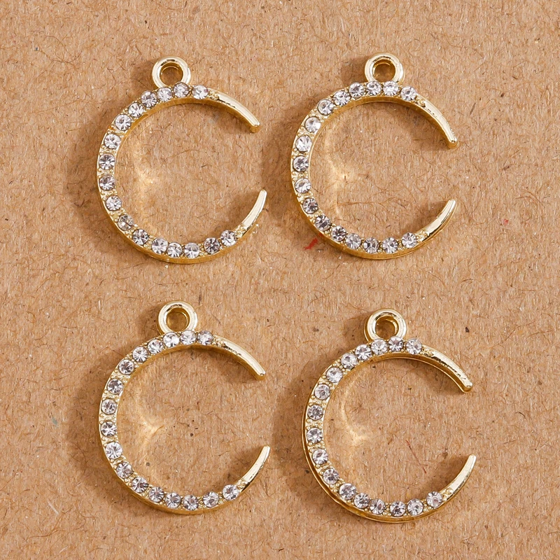 8 Teile/los Nette Kristall Bär Mond Stern Liebe Herz Charms für Schmuck Machen Frauen Mode Ohrringe Anhänger Halsketten Zubehör – Detail 21