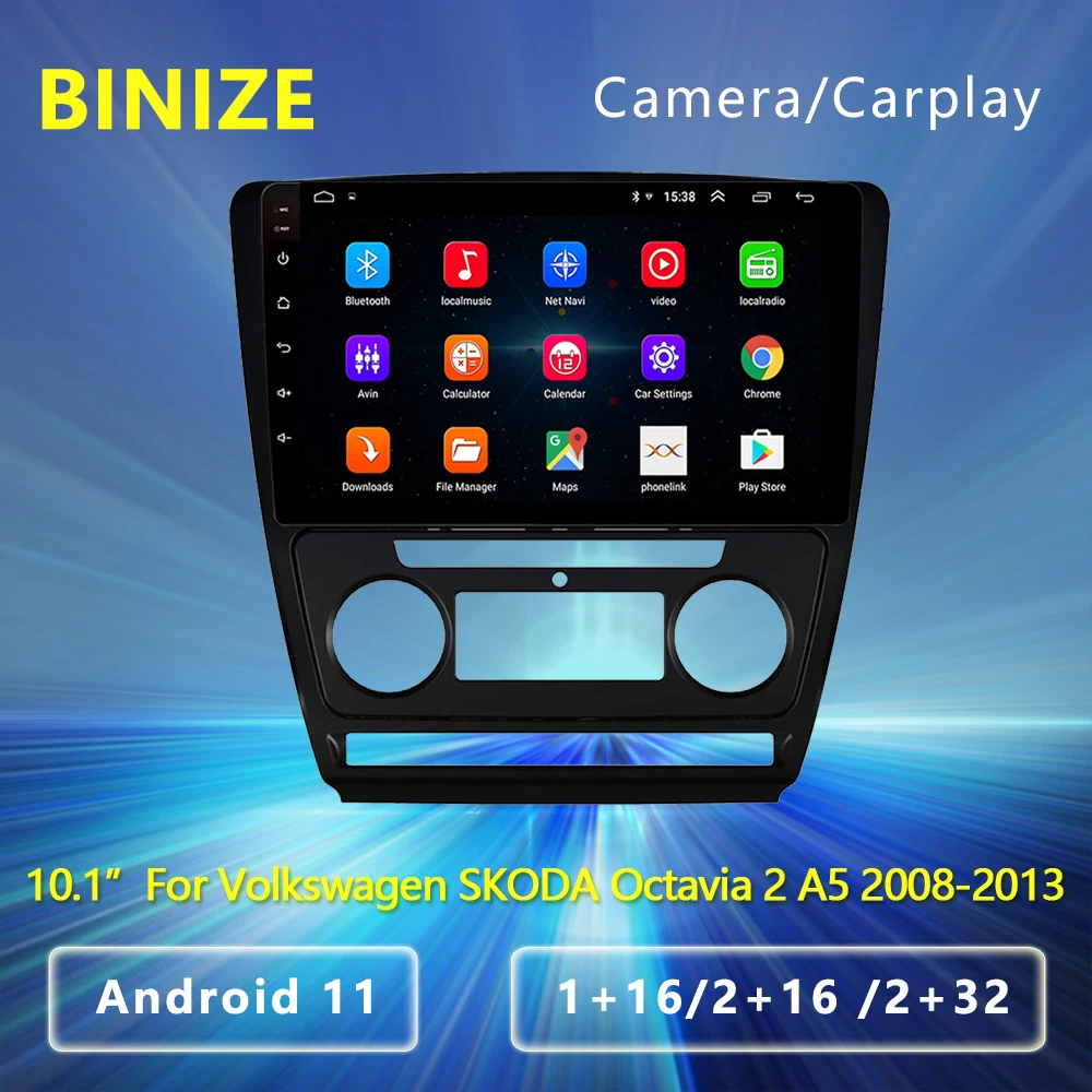 

10.1'' 2 Din Android 10 Carplay Car Radio Multimidia Video Player For VW SKODA Octavia 2 A5 2008-2013 2din Stereo Navigation GPS