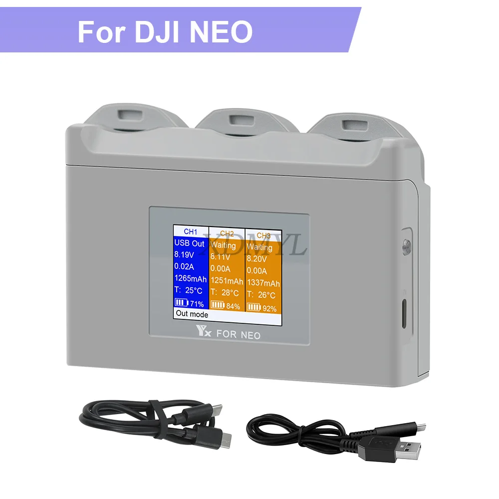 Station de charge intelligente pour batterie DJI Neo - Chargeur Hub