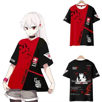 게임 아크나이트 3D 프린트 티셔츠, 텍사스 아미야 첸 라플랜드 엑수시아 스카디 W, 재미있는 그래픽 티, 코스프레 의상, 남녀공용