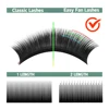 Qeelasee 4 boxes of Mixed Length Auto Flowering Rapid Blooming Fan Easy Eyelashes 3