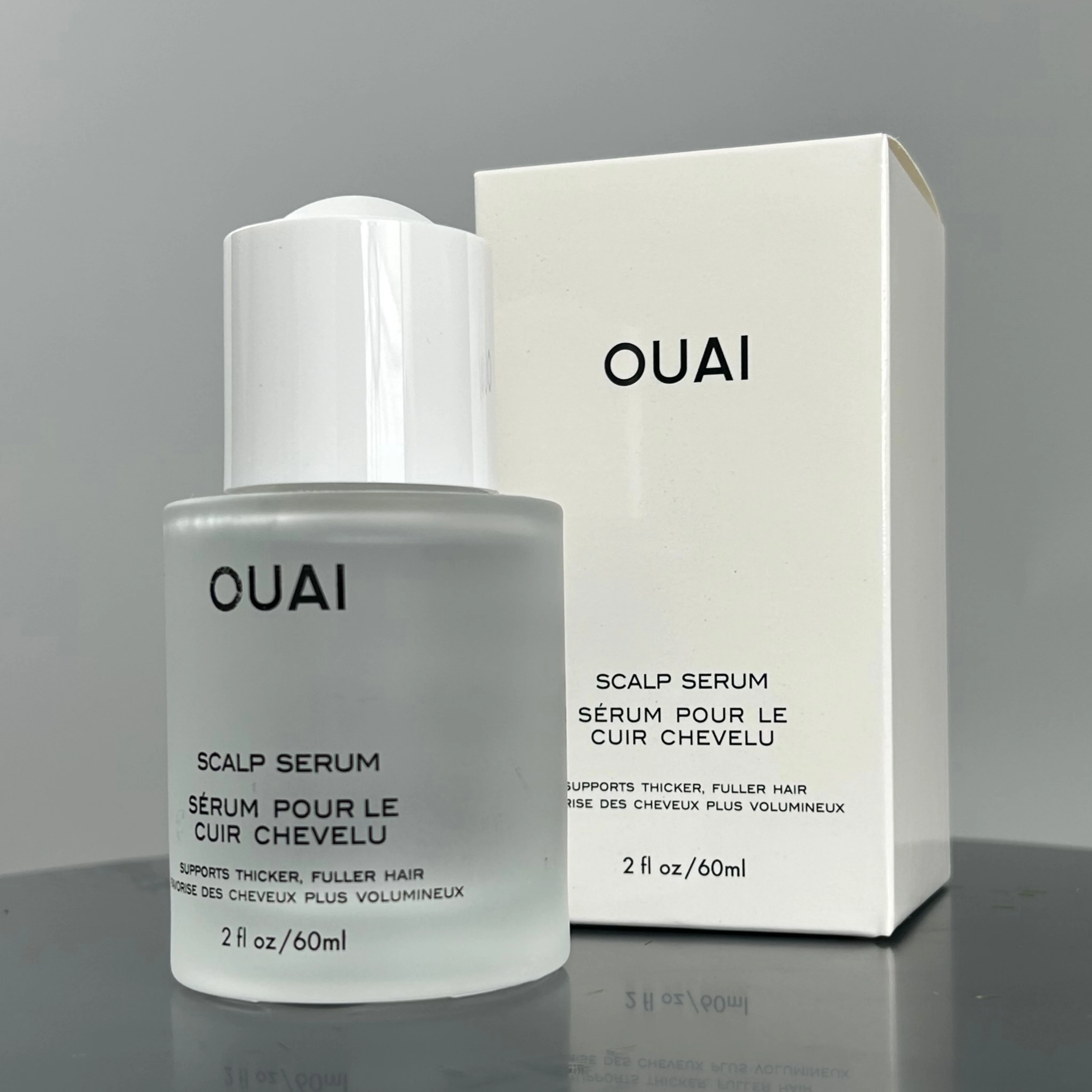 OUAI Scalp Serum Balancing and Hydrating Serum with Red Clover Extract, Siberian Ginseng and Peptides for Thicker Fuller