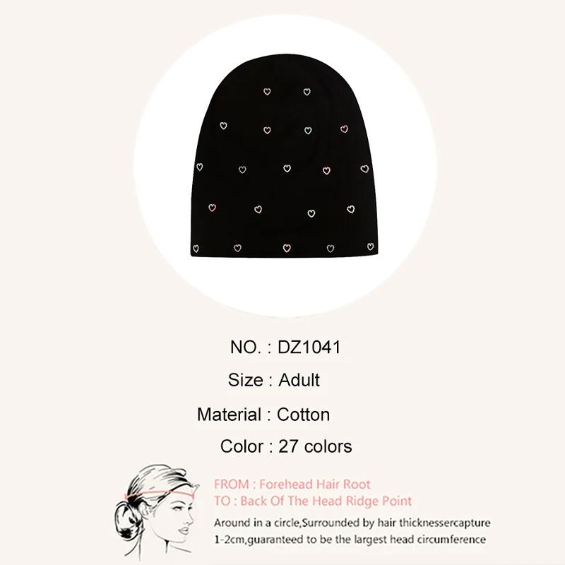 Geebro Women Multicolor Ribbed Pearl Star skullies Beanie Casual knitted Soft Design Solid Bow Heart Bonnets Ladies Slouchy Hat 3