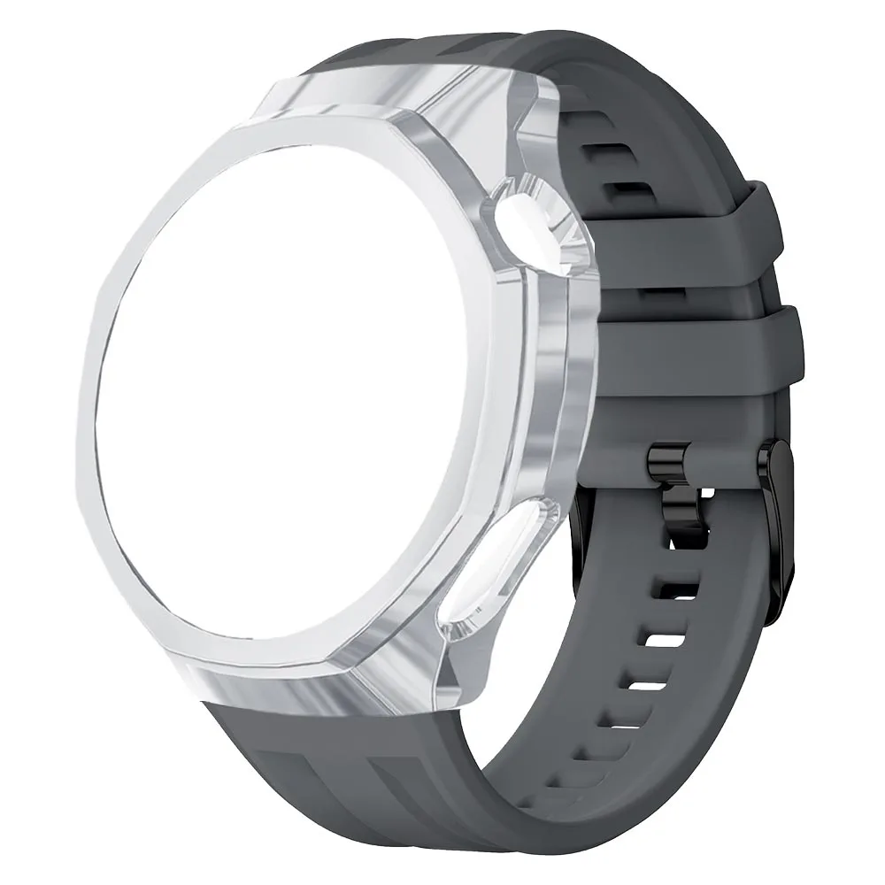 Versatile Silicone Strap with TPU Case - Full Coverage Replacement Band and Protective Accessory
