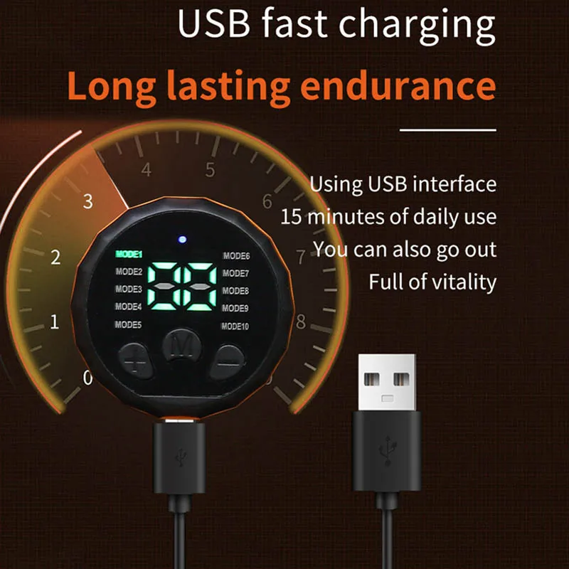 Smart Muscle Toner Abdominal Toning Belt Abs Trainer USB Recharge Home Gym Training Fitness Equipment