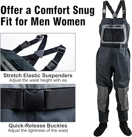 New Fly Fishing Children to Adults Waders Neoprene Foot for Men Raft Quick-dry Waterproof and Breathable