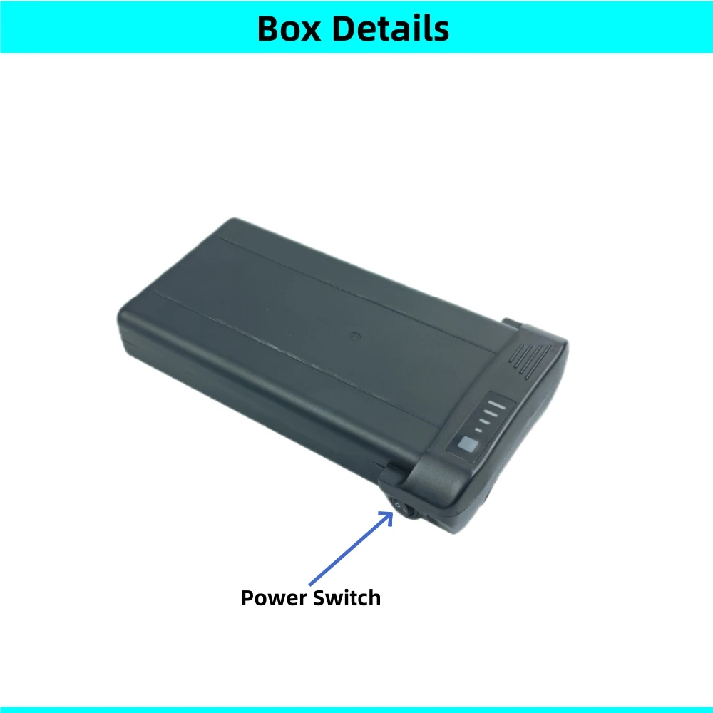 Folding City Bike E-Bike Battery Housing Case - Rear Rack Carrier with Mounting Base (Not a Battery)