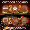 Outdoor, home food thermometer with 2 probe with repeater Barbecue thermometer Meat food thermometer Smart APP Wireless thermome 2