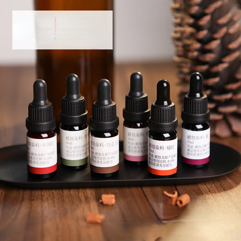 Liquid Candle Dye Pigment DIY Handmade Aromatherapy Candle Colorant Supplies 10ml/bottle candle dyes pigment,soy candle wax pigment,candle dyes kit