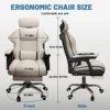Executive Office Chair Reclining with Footrest Ergonomic Computer Desk with Lumbar Support Big and Tall Home High Back Gaming 2