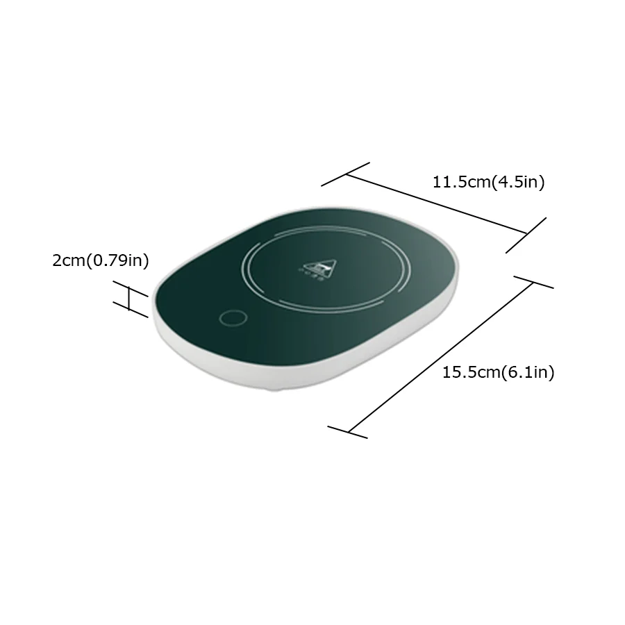 Heating Coaster Coffee Heater Smart Usb Cup Coffee Battery Constant-temperatures Coaster Wireless Heated Mug Tea Heater Warmer Set For Gift Office Desk Use