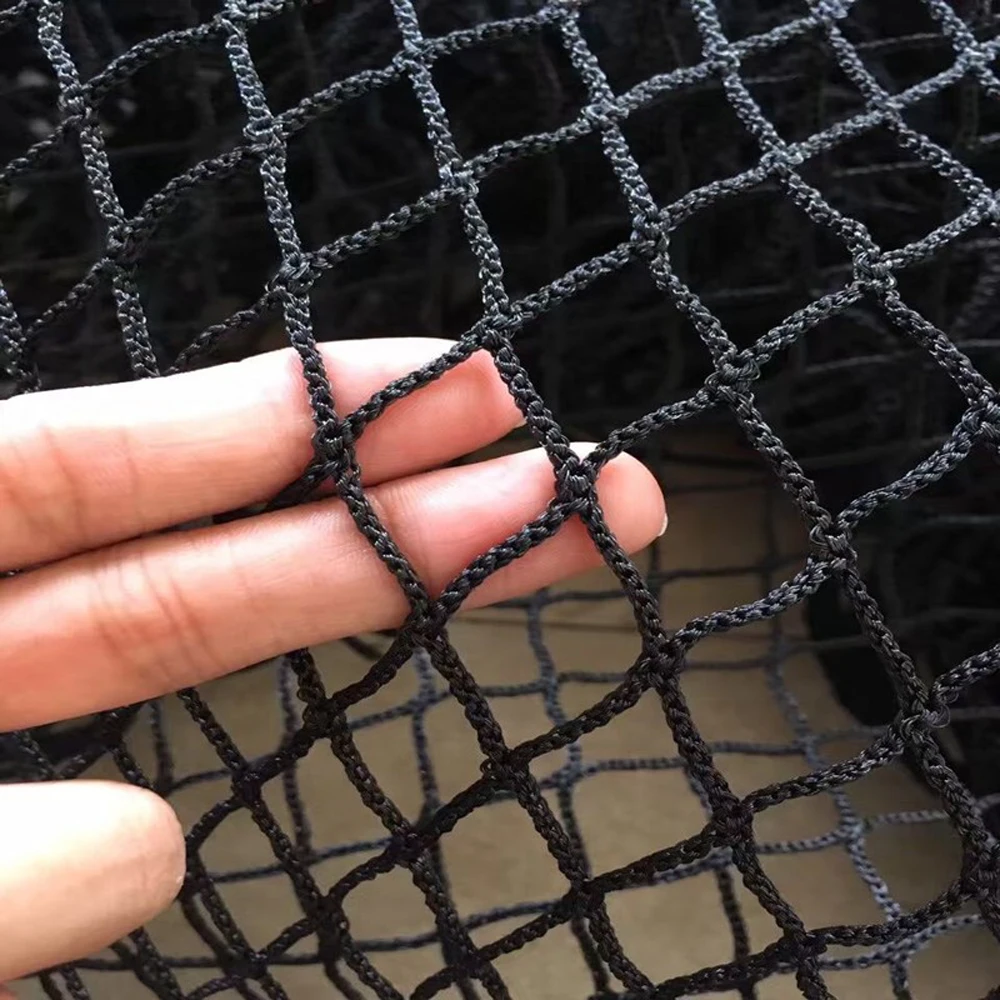 Black Soccer Backstop Net, Sports Practice Barrier Net,Solid Golf Ball Hitting Netting,Garden Net Balcony Protection Safe Net