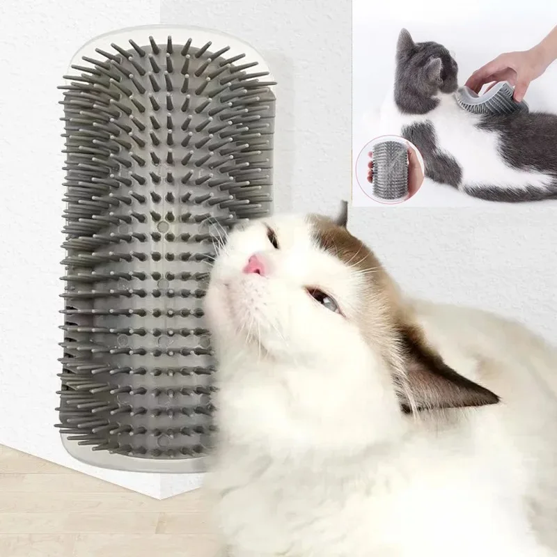 

Pet Brush Comb Play Cat Toy Softer Cat Self Groomer Massage Comb with Catnip Cat Face Scratcher for Kitten Puppy Accessories