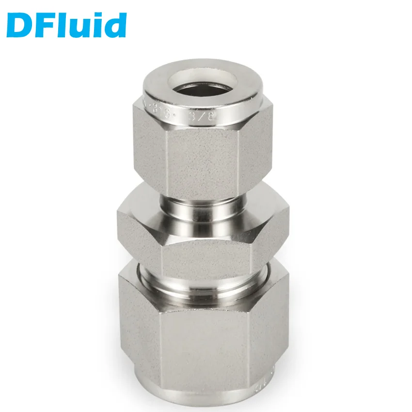 

Stainless Steel 316 Reducing UNION Double Ferrule Compression Fitting 30MPa 1/8" 1/4" 3/8" 1/2" 6 8 10 12mm replace Swagelok