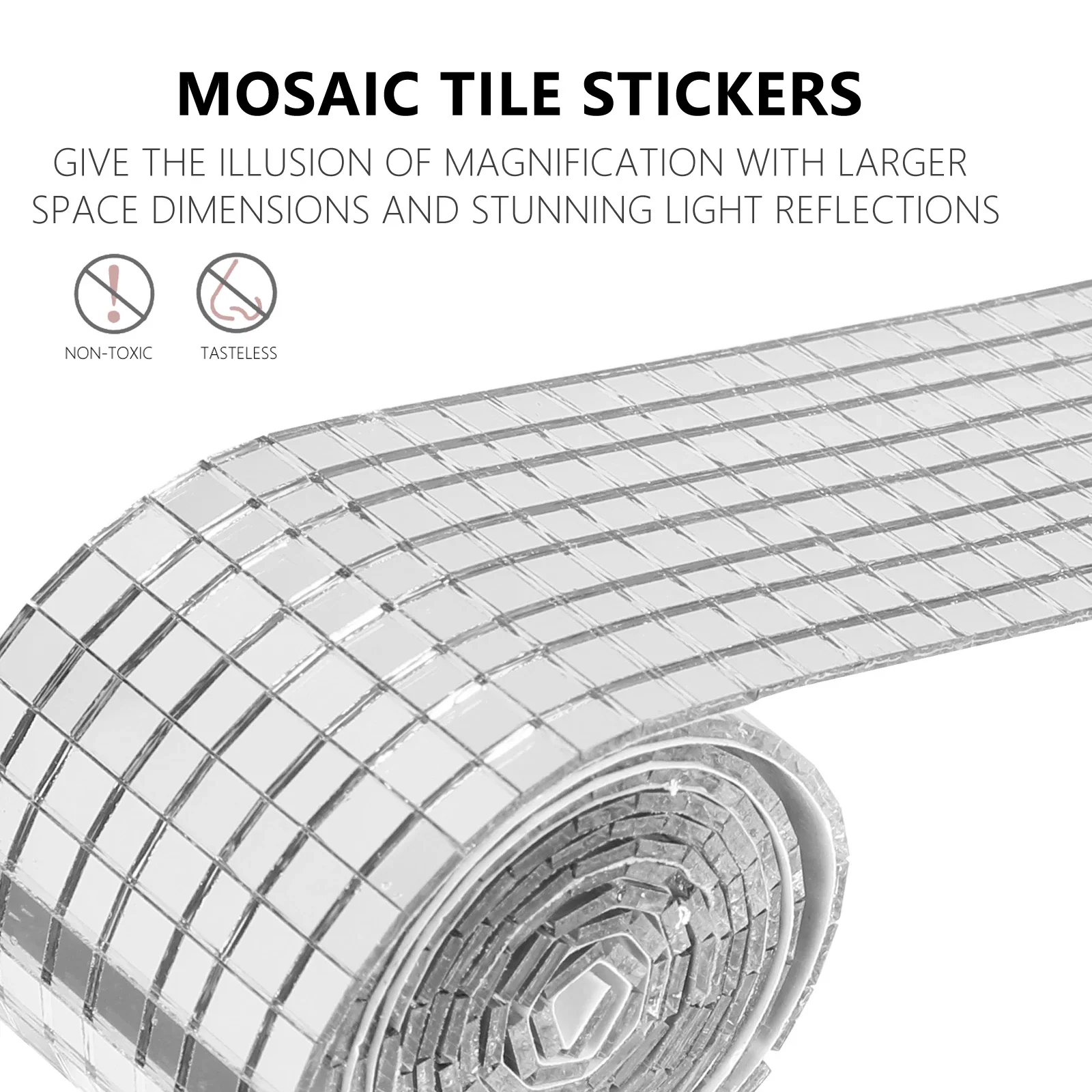 4x100cm Self-Adhesive Real Glass Craft Stickers Reflective Glass Tape Mirror Mosaic Tiles For Making DIY Hand Crafts Home Decor wall sticker mirror wall sticker mirror mosaic tiles