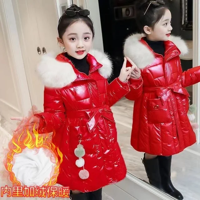 Manteau Fille à Capuche d'Extérieur pour l'Hiver, Modèle Tenant Chaud,  Parka en Fourrure, Idéal pour les Adolescents, Convient aux 5, 6, 8, 10, 12  ans - AliExpress