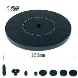 Enhanced Outdoor Solar Floating Water Fountain and Garden Decoration (16cm)