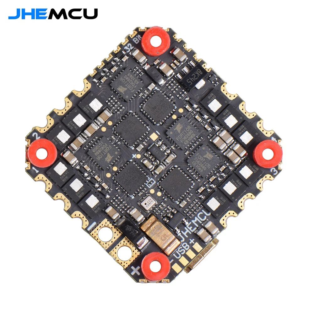 

JHEMCU GHF745AIO MPU6000 F745 Flight Controller BLHELI32 G071 40A / 50A 4in1 ESC 25.5X25.5mm 3-6S for FPV Freestyle Drone