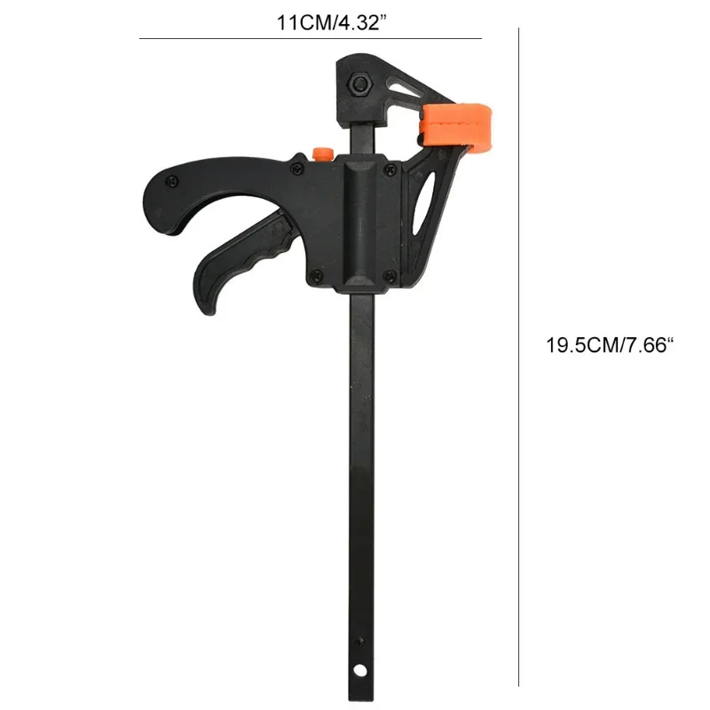 Description Picture 6 of item1Pcs Woodworking Work Bar Mini F Clamp Clip Set Hard Quick Ratchet Release Clip DIY Carpentry Hand Tool Gadget Woodworking Clamp