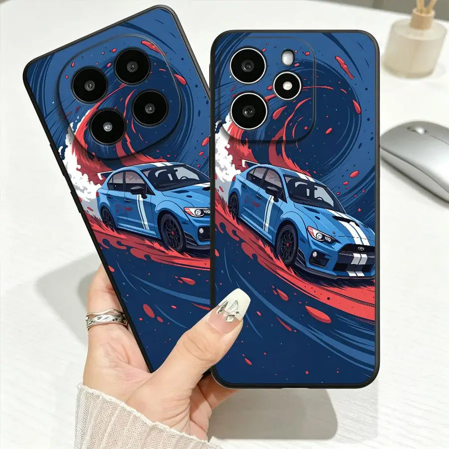 Blue Rally Car Design Phone Cover Case