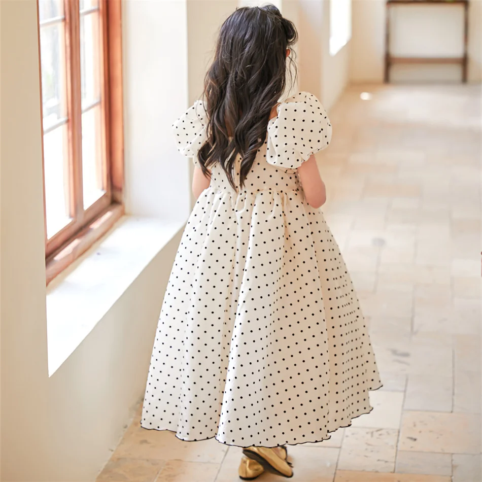 white christmas dresses Amérie Dress - Navy Flock Dot