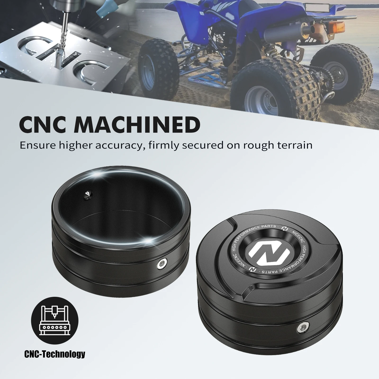 Für Yamaha Blaster 200 Frontstoßstangen-Dämpferkappe YFS200 YFS200SE Sonderedition ATV-Zubehör 1988-2006 2005 2004 2003 2002 – Detail 2