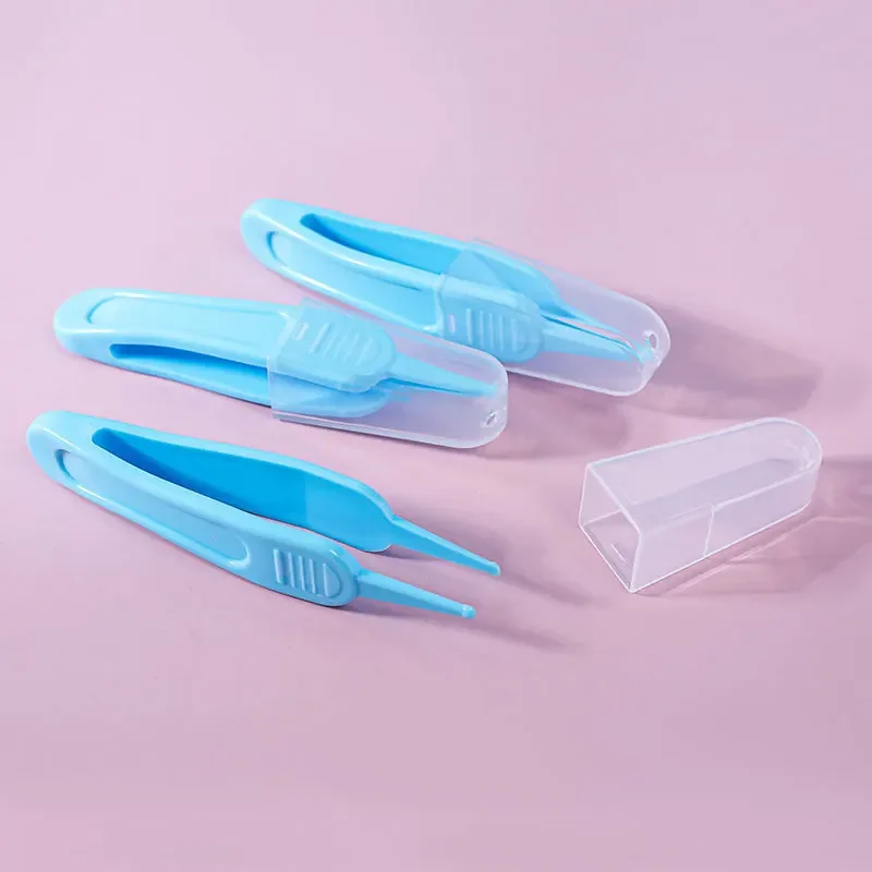 Baby Nose Dropper Clip Newborn Nostril Cleaning Tweezers Baby Daily Care Safety Tweezers Round Head Clip Accesorios
