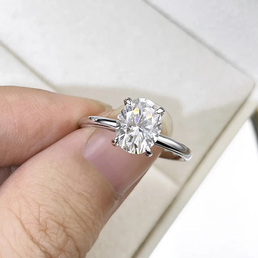 EWYA Ÿ 1/2/3CT Ÿ   ü Moissanite  S  18K ȭƮ  ̾Ƹ  ź  