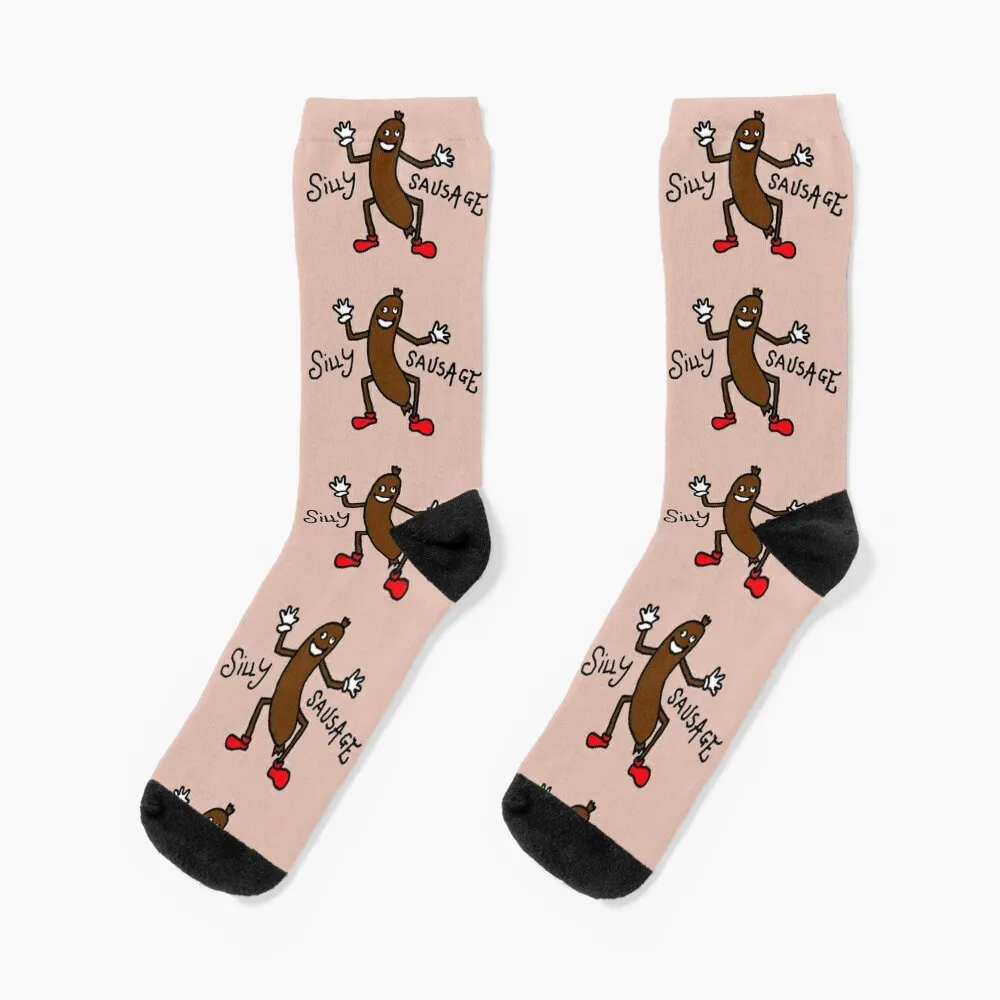 

Silly Sausage Cartoon Socks sports and leisure luxe Soccer Men's Socks Women's
