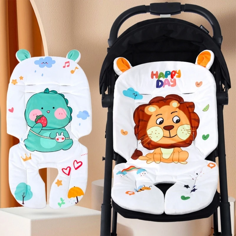 

Baby Stroller Cushion Buggys Pushchair Baby Car Liner Cartoon Support Pad QX2D