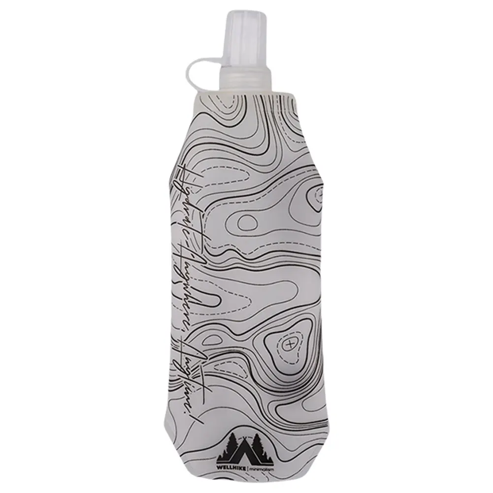 500ml 접이식 물 가방 초경량 물병 주머니 휴대용 부드러운 물병 접이식 물병 야외 스포츠 용품