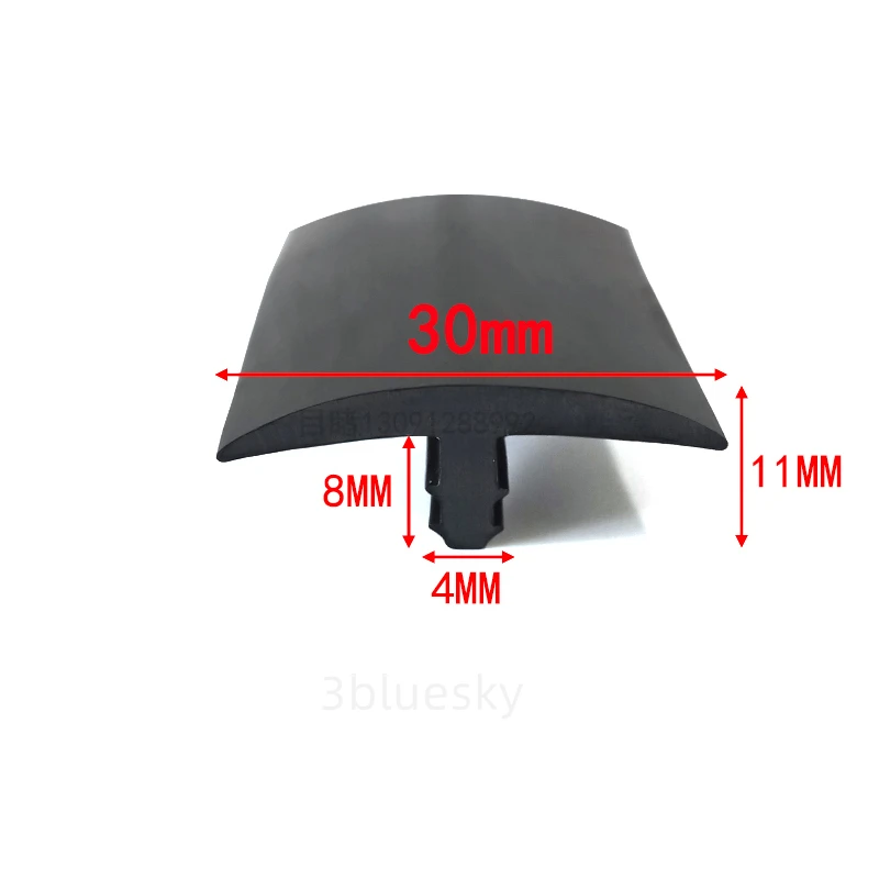 Rubber T Strip Glass Metal Wood Panel Edge Encloser Shield Car Cable