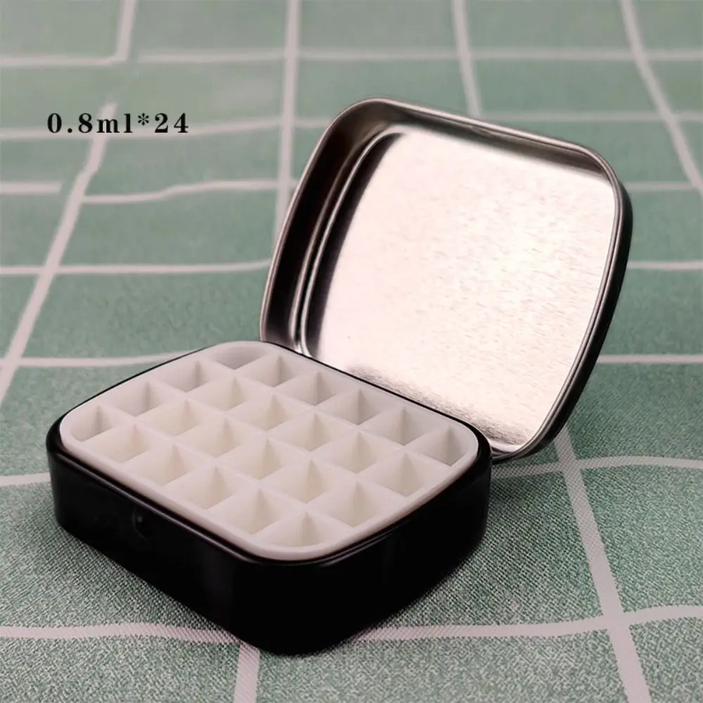 Watercolor Palette 2Pcs Empty Watercolor Paint Palette Mini Waterproof Pigment Box Moisture-proof Magnet Travel Painting Tray Outdoor
