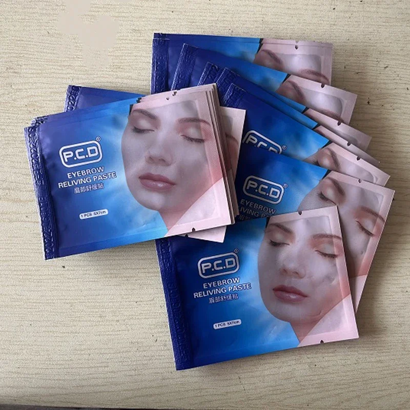 60pcs PCD Paste Mask Semi Permanent Makeup Tattoo Pain Cream with Moisture for Eyebrow Lip Tattoo Aftercare Tattoo Body Art