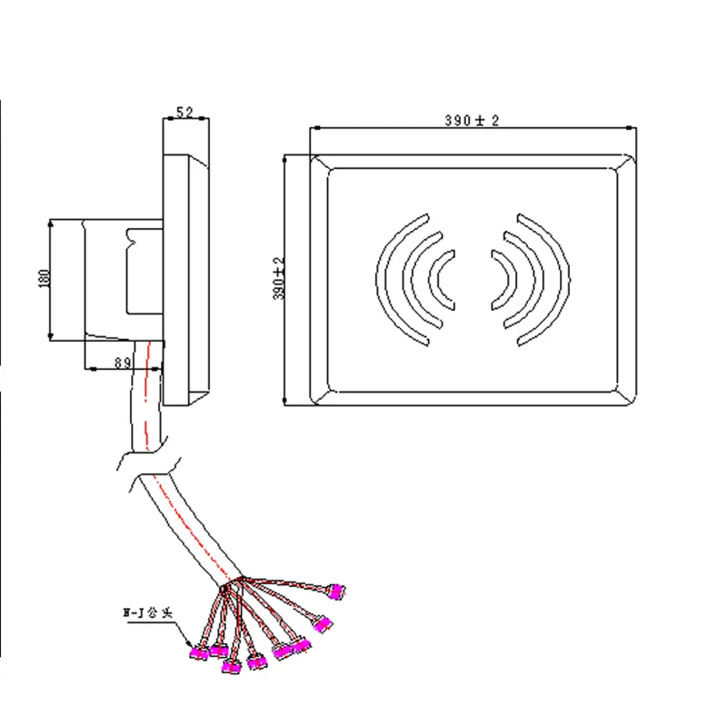 50W Long Range Drone RF Anti Detector fpv Signal Amplifier High Frequency Power UAV Ditectional Antenna