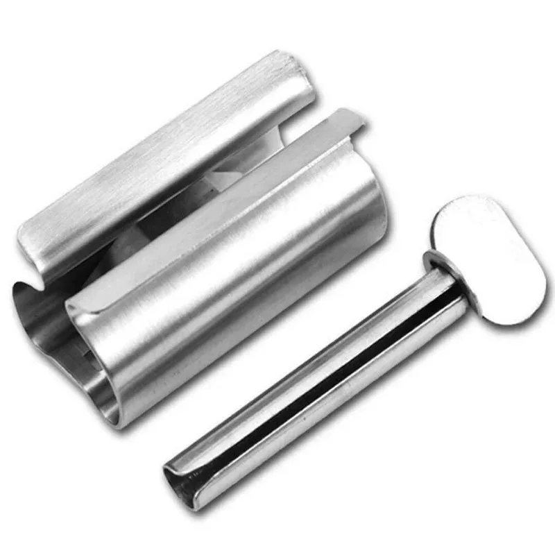 toothpaste squeezer toothbrush holder toothpaste dispenser bathroom accessories set rolling toothpaste squeezer tube dispenser toothbrush holder rack stainless steel
