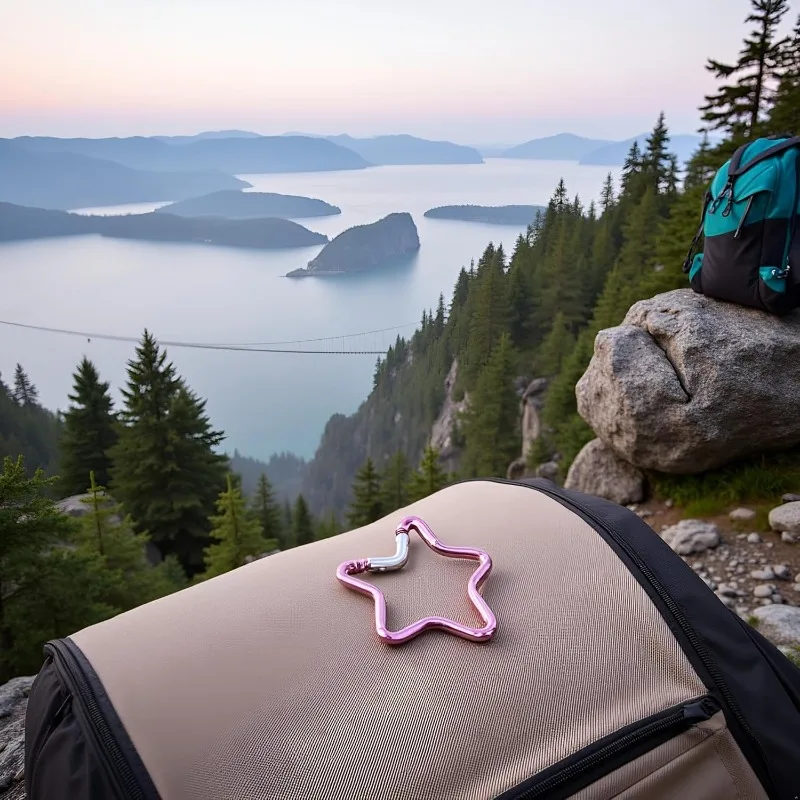 Climbing Buckle 1PC Pentagram Aluminum Alloy Mountaineering Star Quick Hanging Clothing Accessories