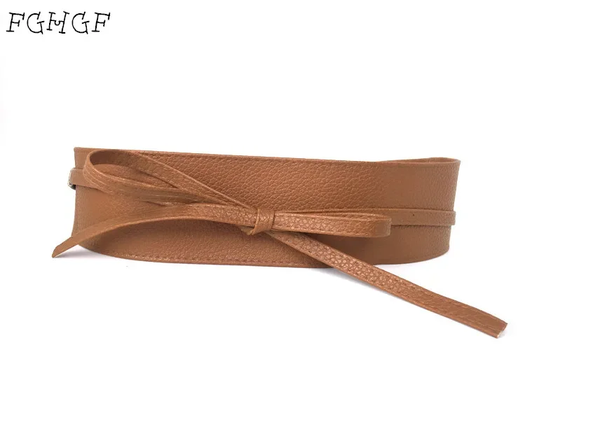 2020 New 12 Colors Women Belts Wide Belt Female Self Tie Obi Cinch Waistband Belts for Women Wedding Dress Waist Band Present