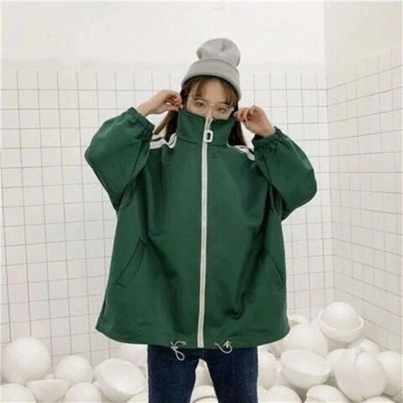 Solid color mid-length green