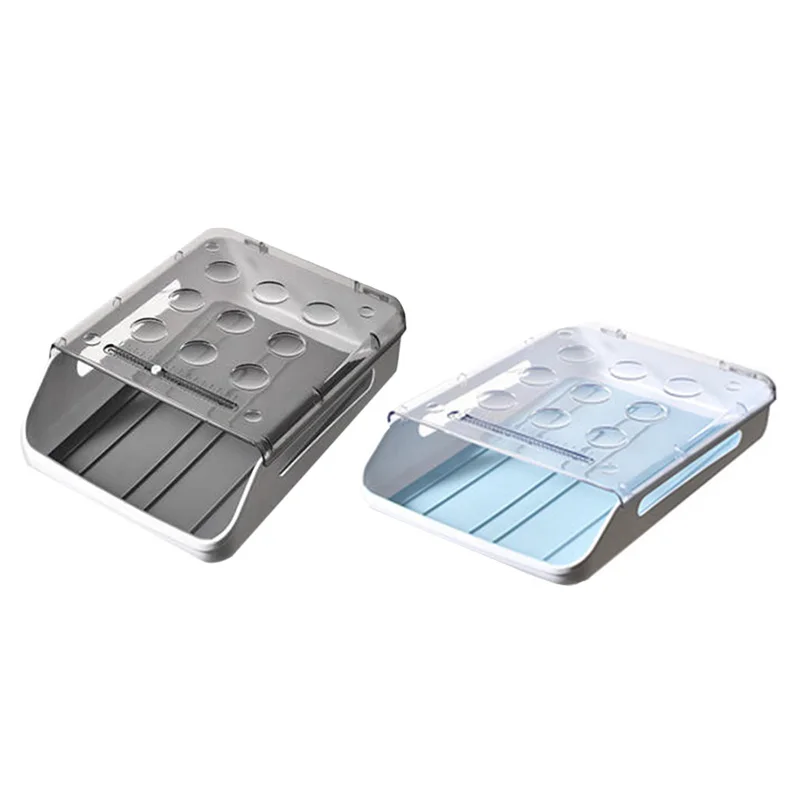 

21 Grid Egg Holder For Refrigerator,Auto Scrolling Egg Storage Box,Egg Storage Container For Fridge Kitchen,2 Pcs