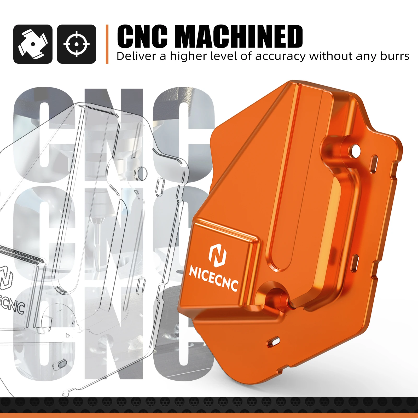 NICECNC Für KTM EXC 300 XCW 300 EXC 250 2024-2026 SX 125 SX 250 XC 300 2023-2026 Für Husqvarna GasGas Linke Kraftventilabdeckung – Detail 3
