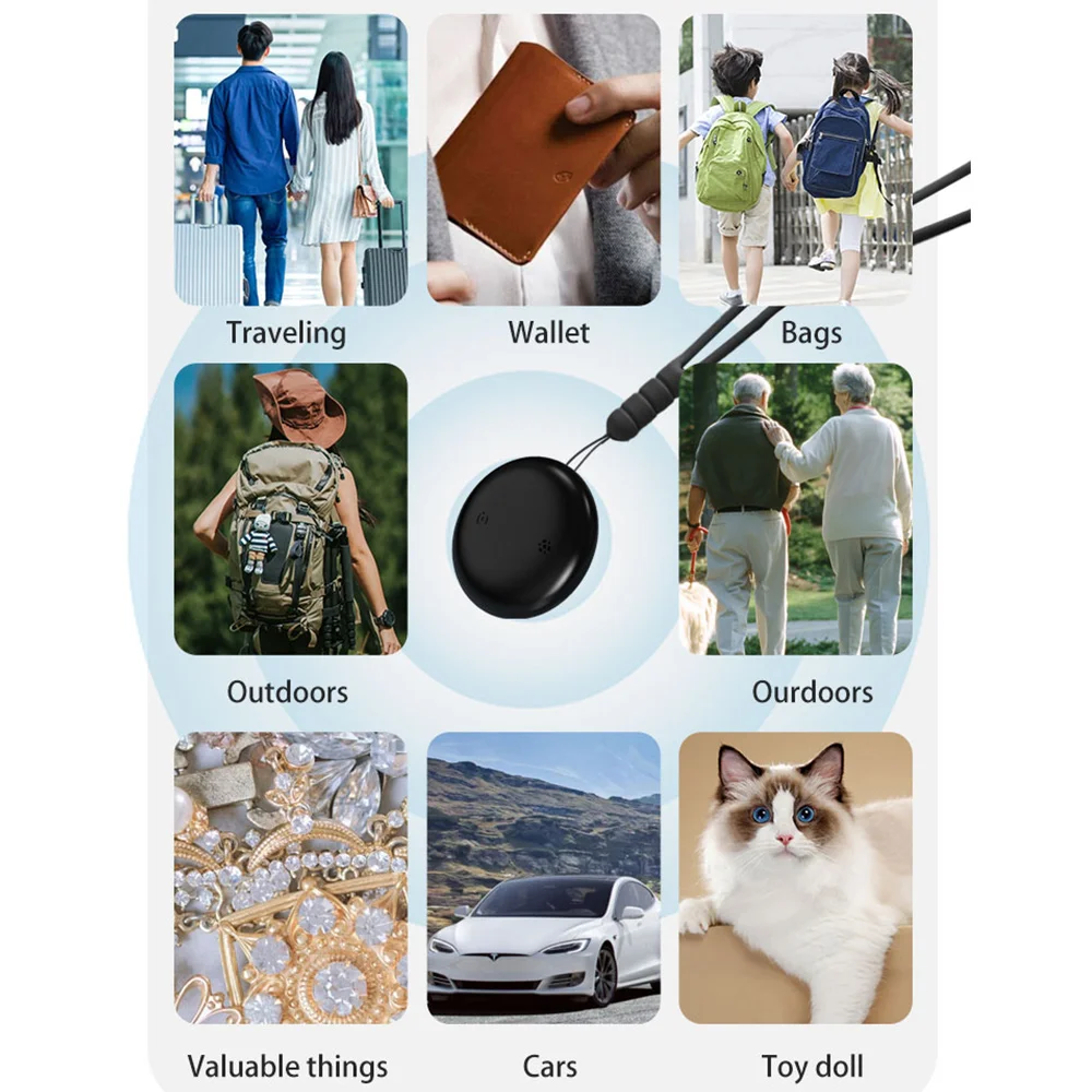 Gps Tracker Bluetooth Tracker Gps Locator Bluetooth Gps Tracker Key Finder Anti Lost Tracker Bluetooth Finder GPS Tracker Smart Bluetooth airtag locator Work with Apple Find My APP ITag Anti Lost Reminder Device Car Key Pet Kid Finder