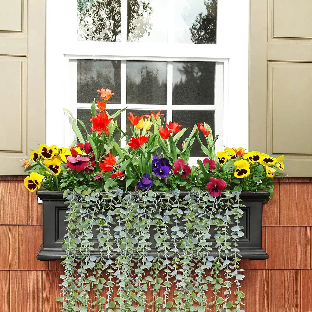 Künstliche Efeu-Pflanze, Kunststoff, Eukalyptus-Rebe, Hochzeit, Outdoor, Festival, Haus, Garten, Zimmer, Wand, Büro, DIY-Geschenk, heißer Verkauf, Dekoration – Detail 3