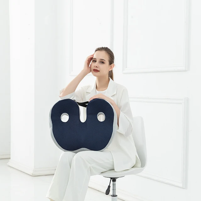 Deodar Memóriahab Ülés Csontcsontos Párna A Seggek Alsó Hátsó Részén Hips Ischial Tuberositás Csökkentse Szék Fáradtságát - Image 4