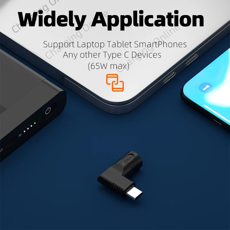 DC to Type C PD Power Jack Connector Universal Laptop Charger to 65W USB C PD Adapter Converter for Macbook POCO Samsung Xiaomi — view 6