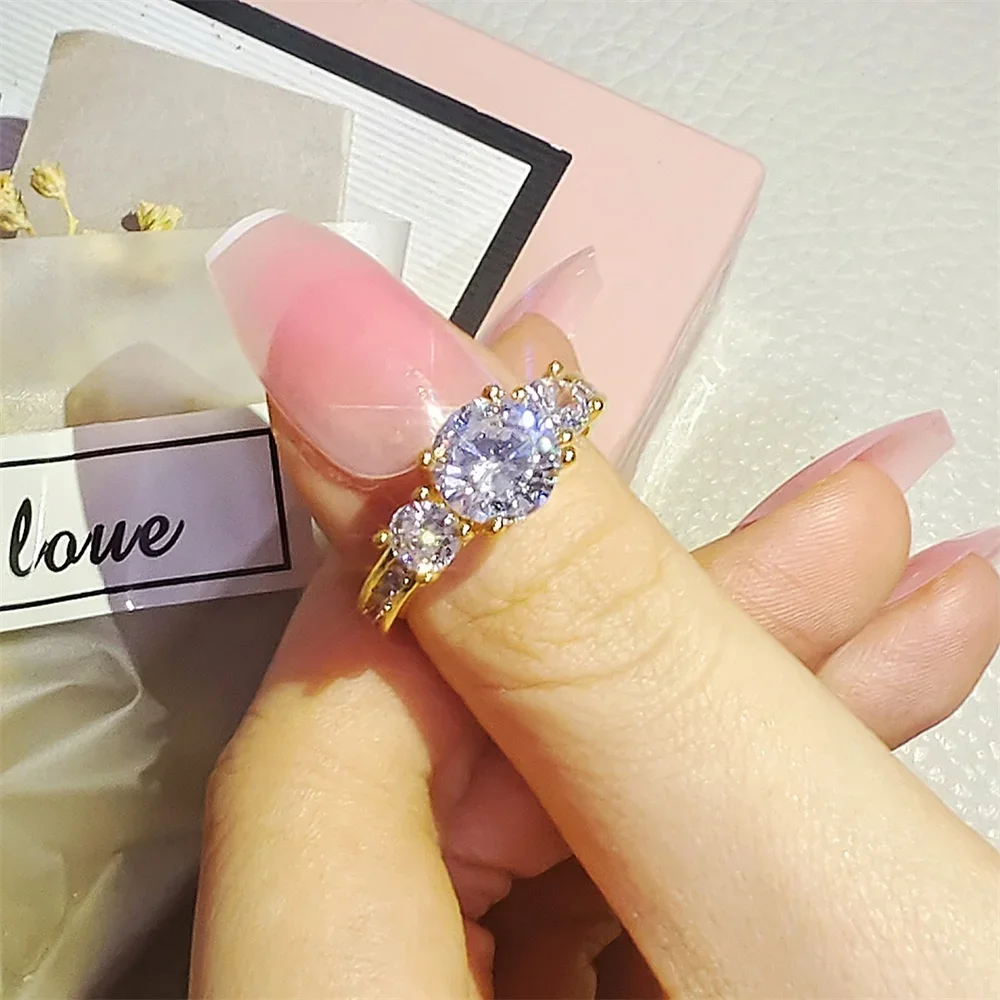 Anello Di Fidanzamento Elegante Placcato In Argento 925 Con Surrounded By Silk Like Engagement Wedding Jewelry For Bride Perfect Christmas Anniversary Gift For Your Love P 48423247 Cat 1759 - Foto 3