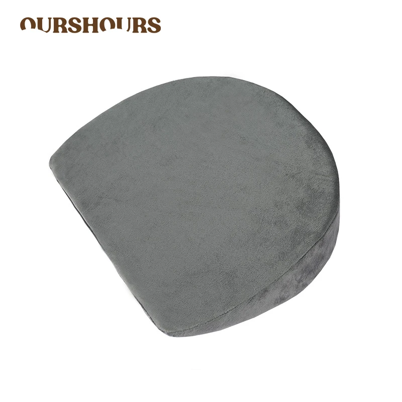 Pregnancy Pillows for Sleeping Plush Cover Grey Maternity Wedge Pillow with Memory Foam New Mom Leg Pad Back Cushion Gifts Women