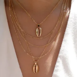 Vintage Gold Multi - Layer Pendant Necklace Set for Women - Trendy Disc Jewelry Gifts (CS88988811)