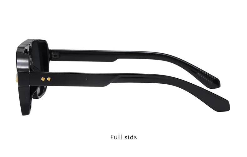 Neue Vintage Quadratische Sonnenbrille für Damen und Herren Marken-Rechteck-Sonnenbrille Ovale Brillen für Männer und Frauen – Detail 10