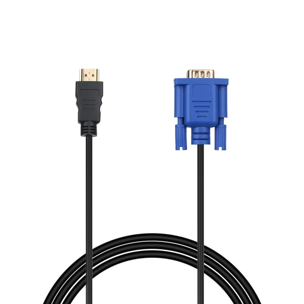 Connettore Video Convertitore Da Hdmi A Vga 1080P Di Alta Qualità Cavo Adattatore Av Uscita Display Maschio A Maschio Per Pc Hdtv